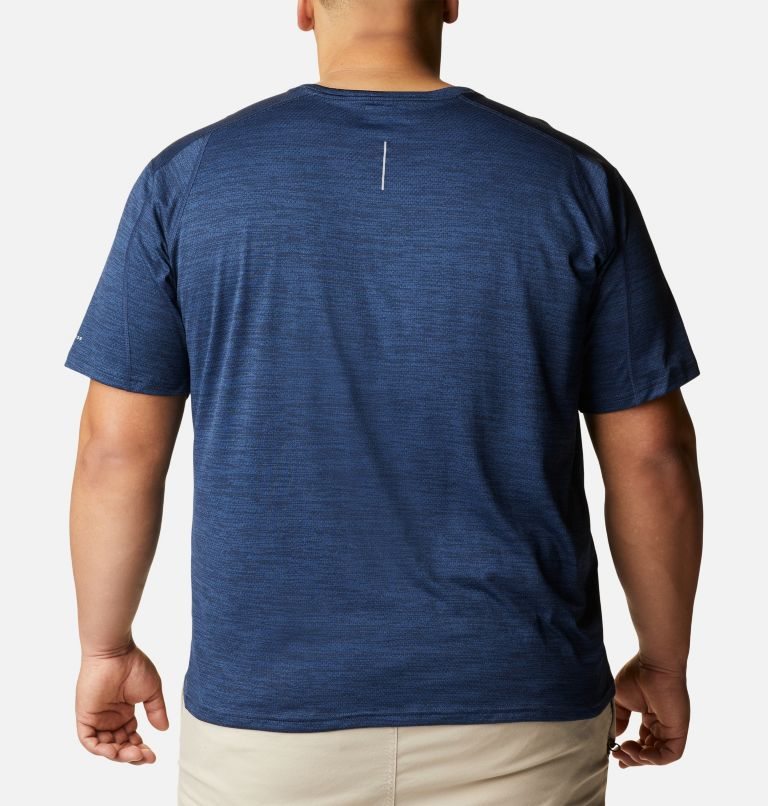 Men's Columbia Alpine Chill Zero Short Sleeve Crew T Shirts Navy | Plus Size CA-W481C
